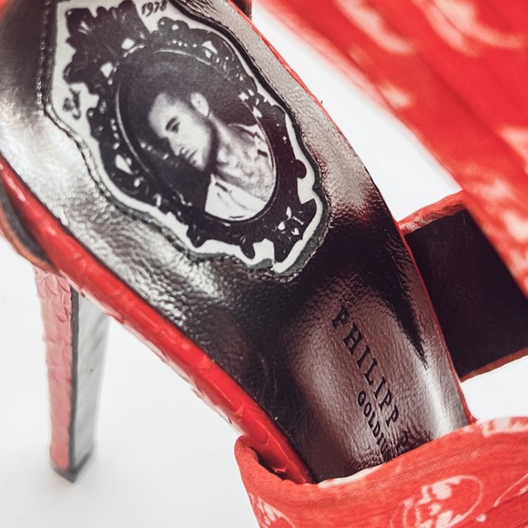 Philippe Plein GoldJunge heels - Picture 4 of 6